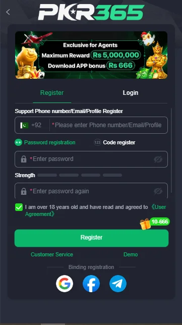 PKR365-Log-in