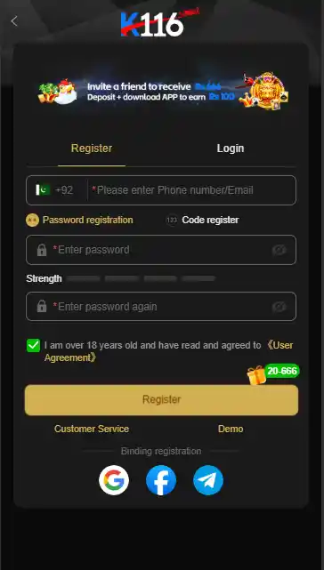 K116 Game Log in